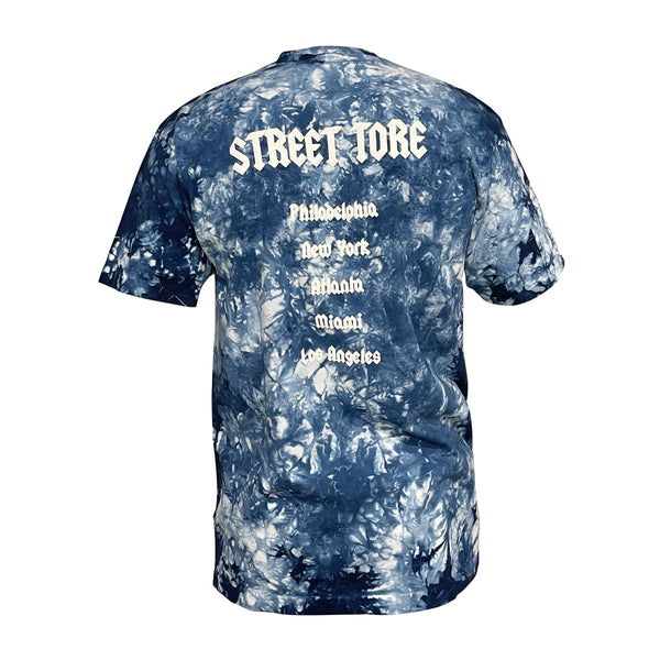 Tore Blue Tie Dye